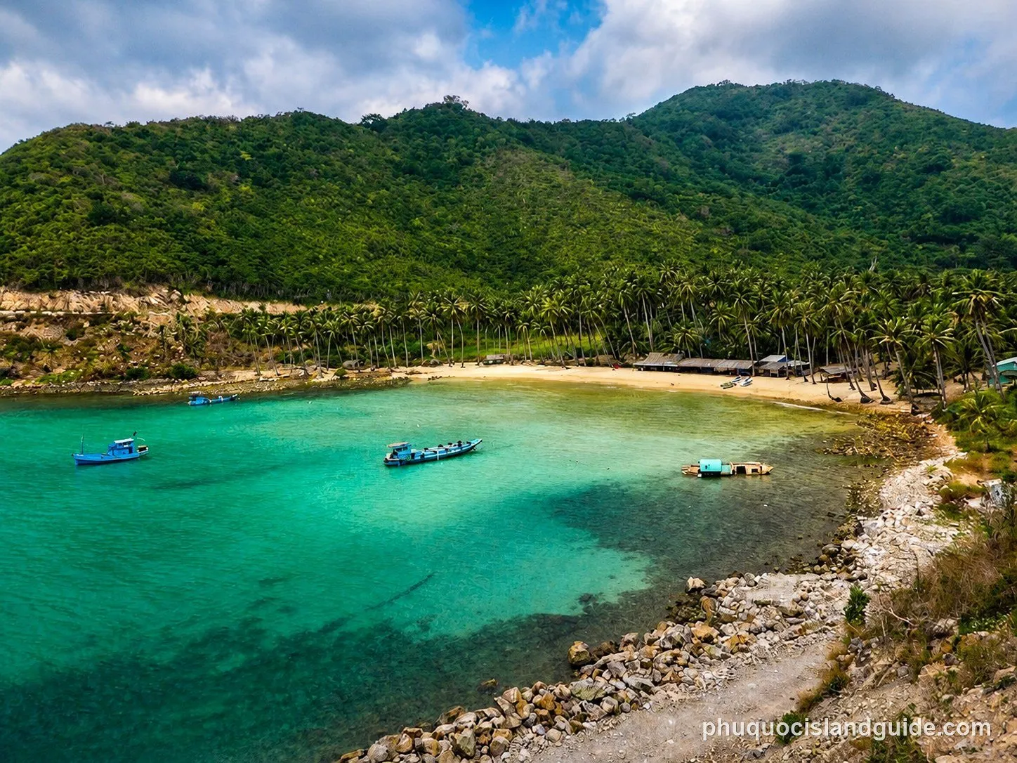 Bai men beach on nam du island