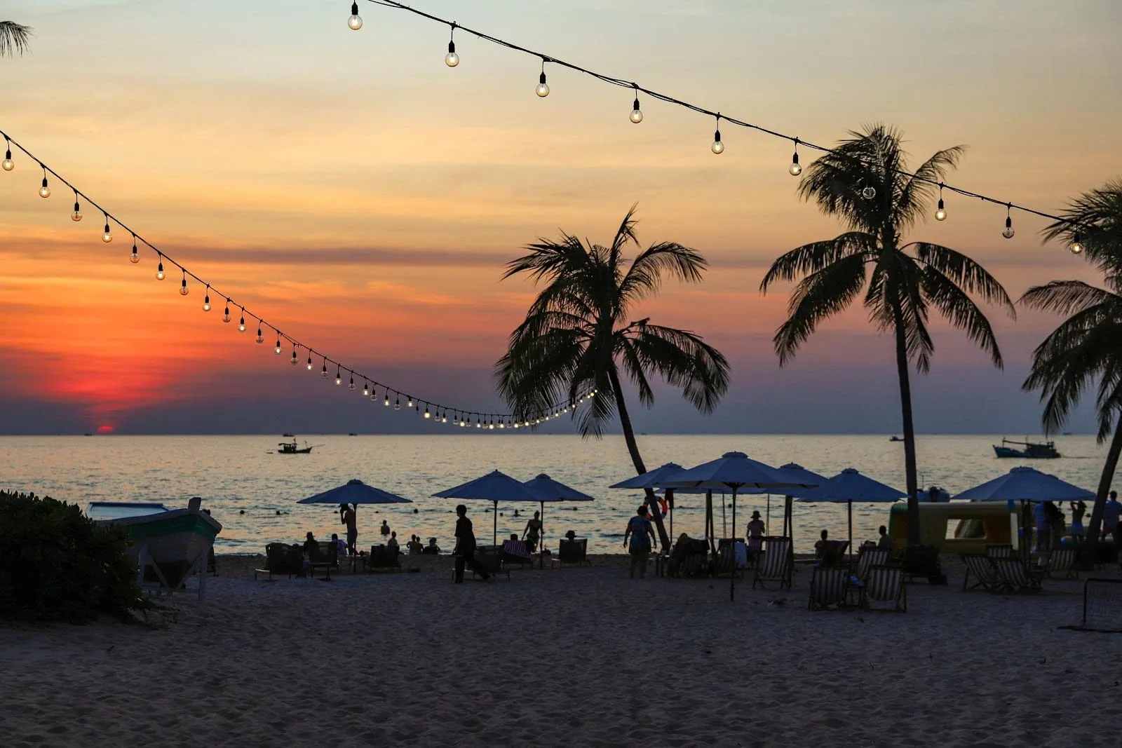 The beach and sunset at Sailing Club Phu Quoc
