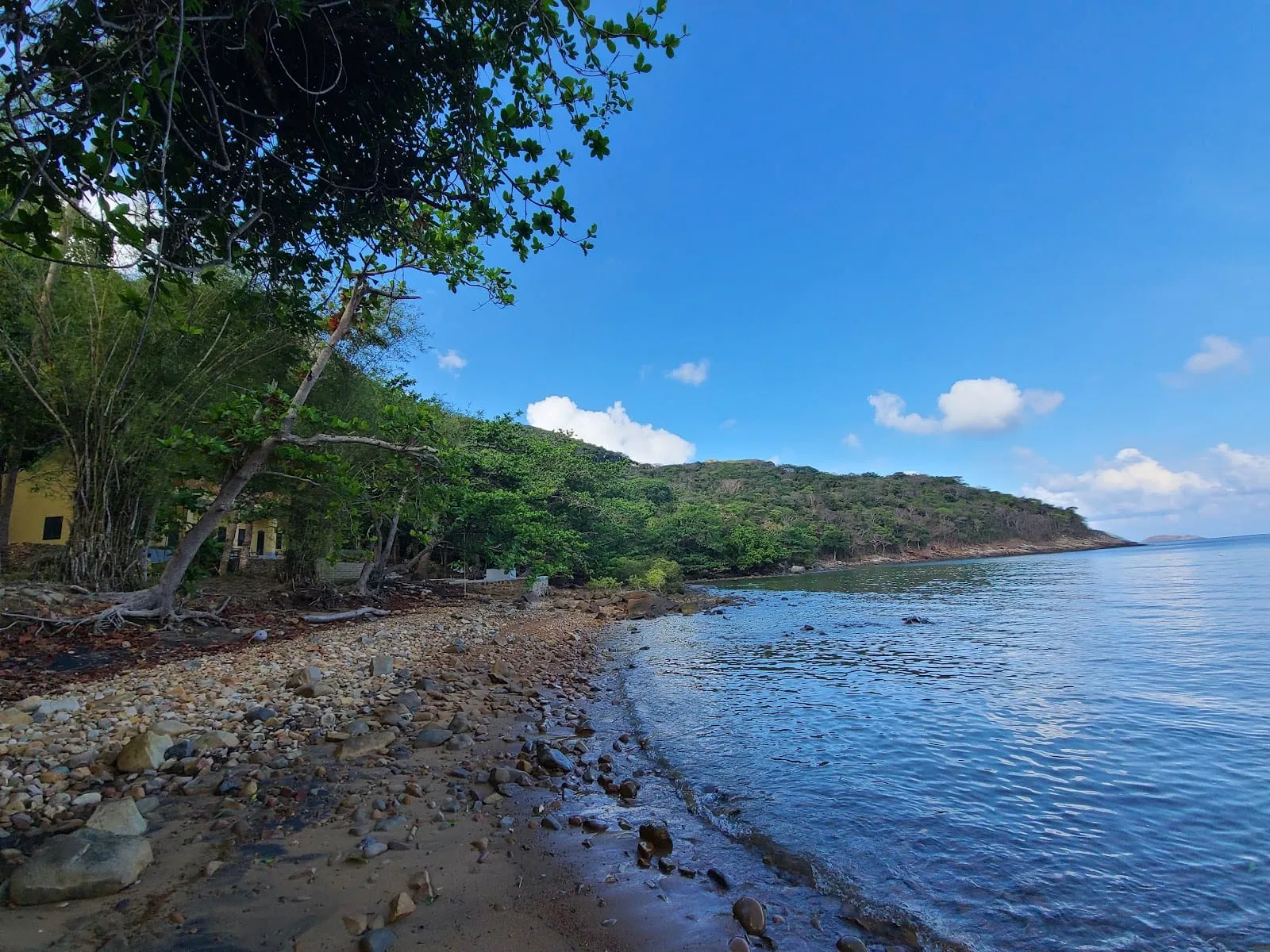 The rocky shore of Ong Dung Beach in Con Dao National Park
