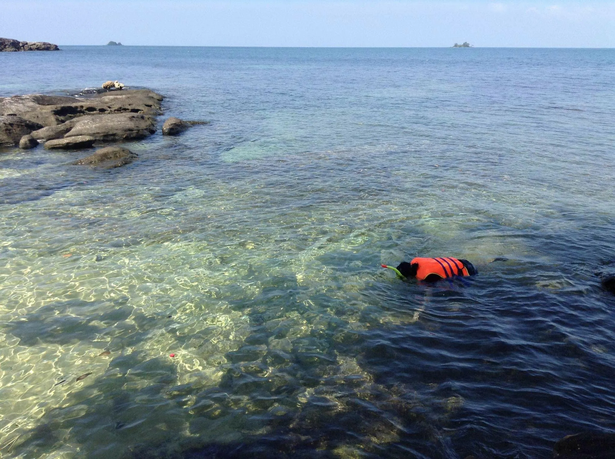 Snorkeling over coral in the An Thoi archipelago