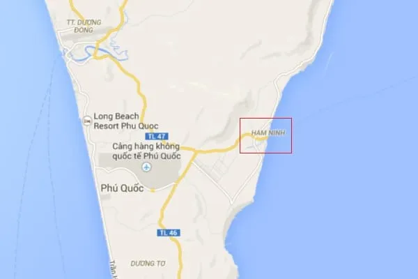 map of ham ninh