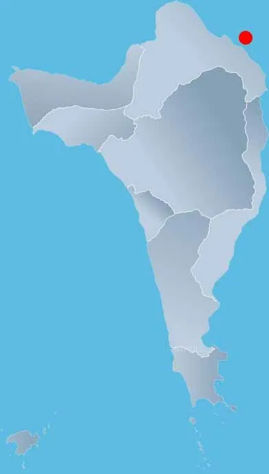 Map of hon mot island