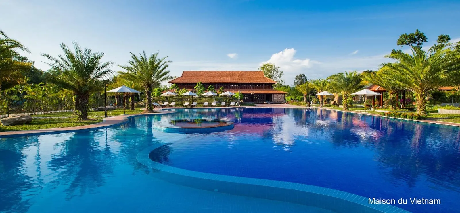 Pool at Maison du Vietnam Resort on the east coast